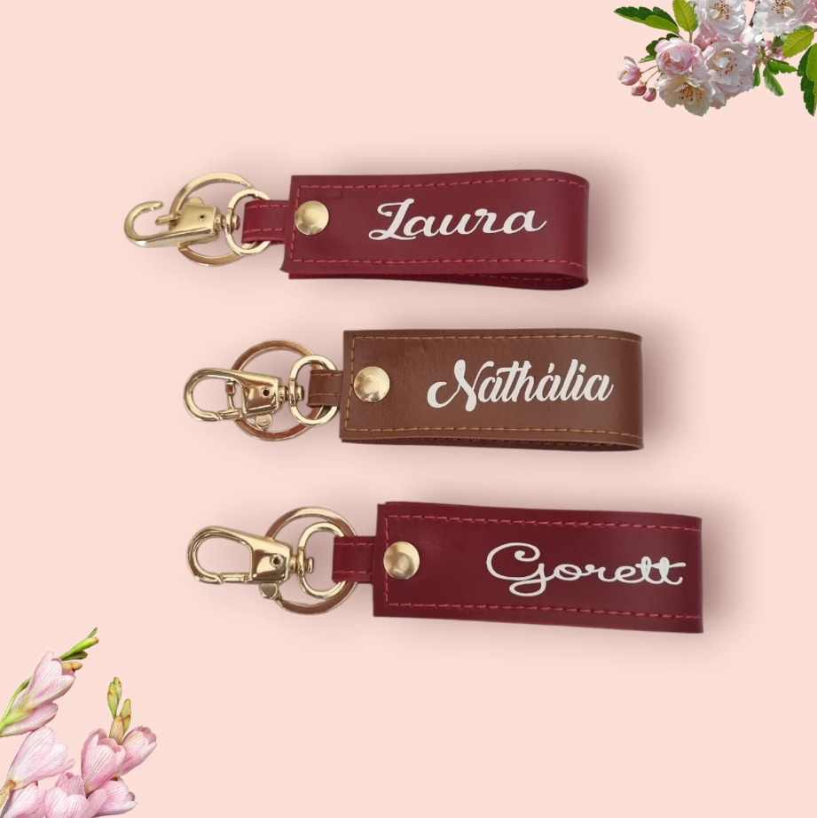 Chaveiro artesanal personalizado